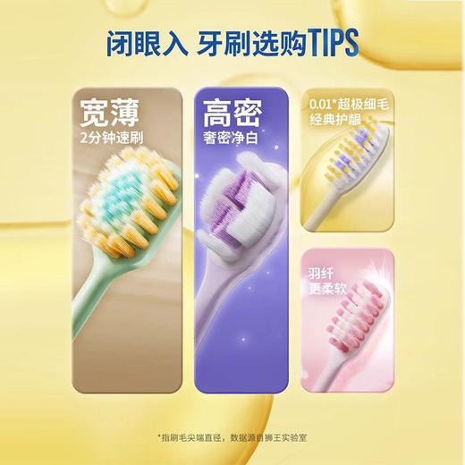 狮王细齿洁弹力护龈牙刷三支装 特惠装超弹性手柄3支装*2套 商品图3