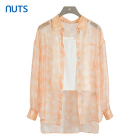 NUTS商场同款夏季设计感薄款时尚通勤长袖衬衫两件套421011057