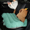 自然醒兔毛绒趣味水豚多功能汽车坐垫腰靠一体四季通用后排长条防滑单片屁垫QYL 商品缩略图8