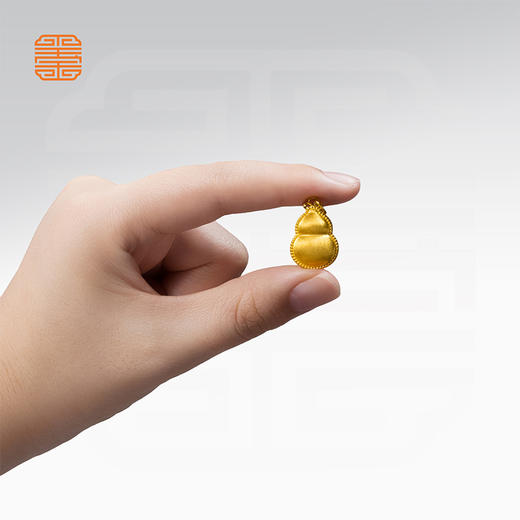 玺匠金铺《足金拉丝镂空葫芦》足金9999黄金吊坠 吉祥饰品挂件 商品图6