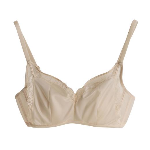 Cerotich法式蕾丝缎面兔耳朵内衣女士大胸显小软钢圈显瘦蚕丝文胸 商品图4