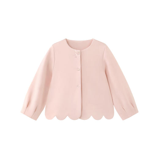 【高定系列】英氏儿童外套春秋季女童长袖羊毛外套可爱女生外套 商品图4