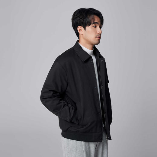 墨麦客男装棉感斜纹翻领羽绒服男2024冬季新款鸭绒短款保暖外套男 商品图1