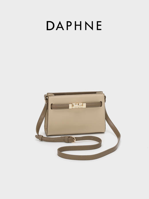 【达芙妮】真皮高级感斜挎单肩凯莉包DA-3293G 商品图2