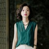 西子/【沁凉丝语】桑蚕丝V领缎面通勤宽松无袖内搭背心/MJZY094 商品缩略图0