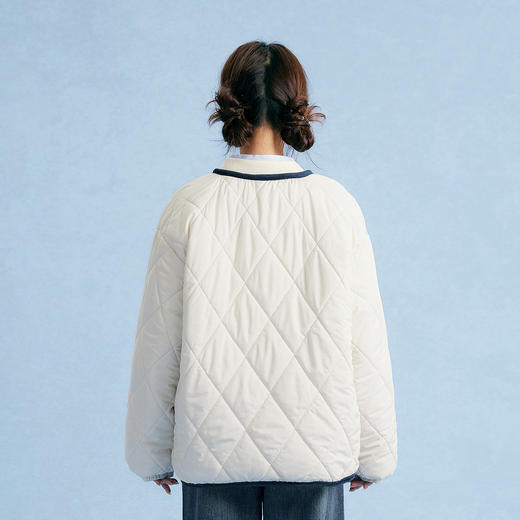 笛莎Deesha青少年女童外套2025秋季女童绗棉棒球领外套 商品图4