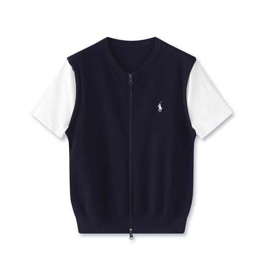 「高货wl」全新升级【铂金会员211/天猫279/差价68】(92848)洛诗琳2025夏季超细兰精天丝拼接小马刺绣针织开衫上衣女 商品图4