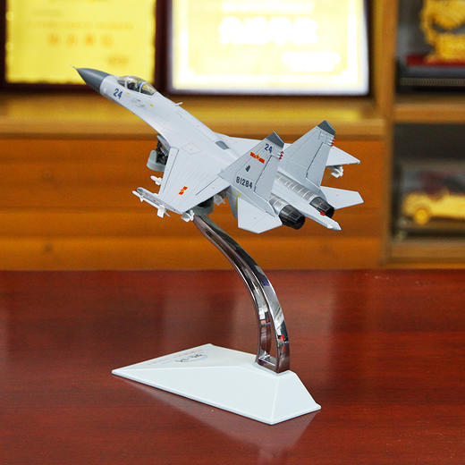中航工业官方正品-长春航展、九三阅兵纪念品 特尔博1:72歼11飞机模型摆件合金仿真军事战斗机军模苏27军事模型大阅兵 商品图11