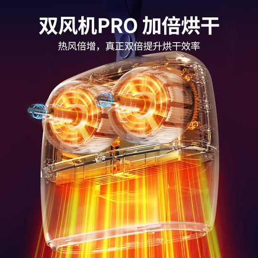 阴雨天神器【便携烘干机】居家 轻便出差 旅行携带便携 一手掌握 双风机PRO加倍烘干 商品图2