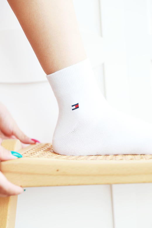 好爱好喜欢啊啊啊，全棉是真的好穿。小标印花基础短筒袜C071660 商品图9