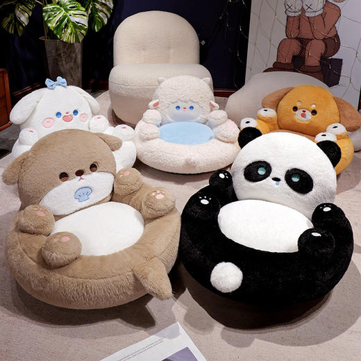 自然醒胖哒翻肚皮蒲团坐垫可爱懒人沙发椅榻榻米地上蒲团看书小坐墩QYL 商品图13