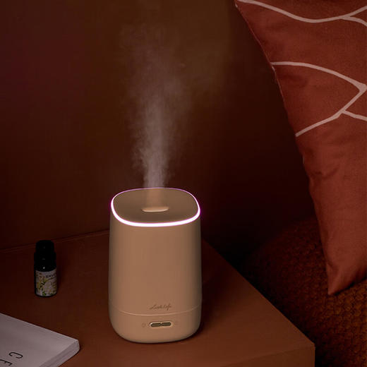 小画仙香薰机 办公室 低噪大出雾量 自动喷香机 精油滋润 防干烧 持久出雾加湿器LAM-1501 商品图3