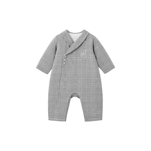 【高定系列】英氏婴儿连体衣秋冬新款保暖棉羊毛男宝宝外出服哈衣 商品图4