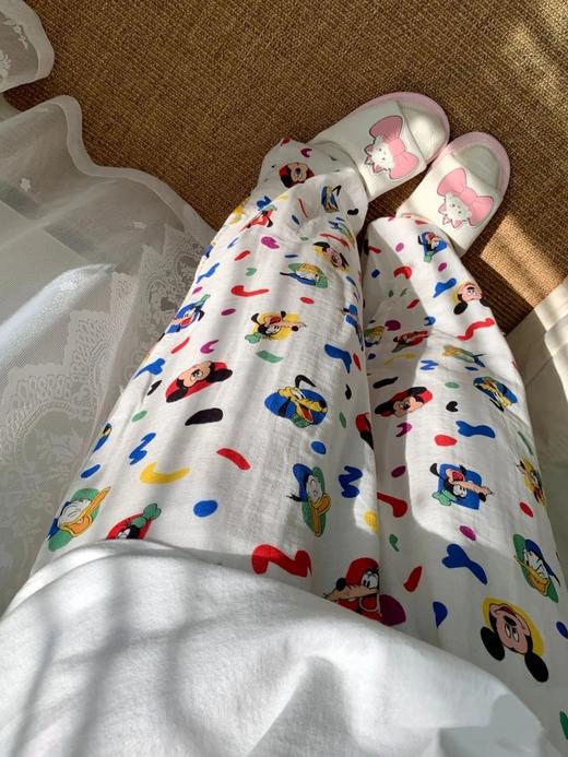 松植屋夏季糯叽叽呼吸裤 宽松版型+阔腿设计、藏肉显瘦无束缚、透气不闷汗  福利商品不支持退换，下单即认可！ 商品图3