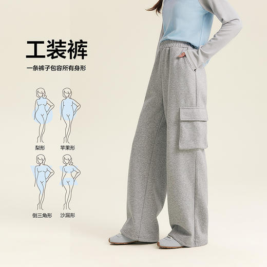 笛莎Deesha青少年女童裤子2025秋季女童时尚工装卫裤 商品图1