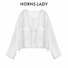 NORNS LADY诺恩 春夏款极简风经典百搭上衣圆领长袖 T25SY05244【清仓不退不换】 商品缩略图1