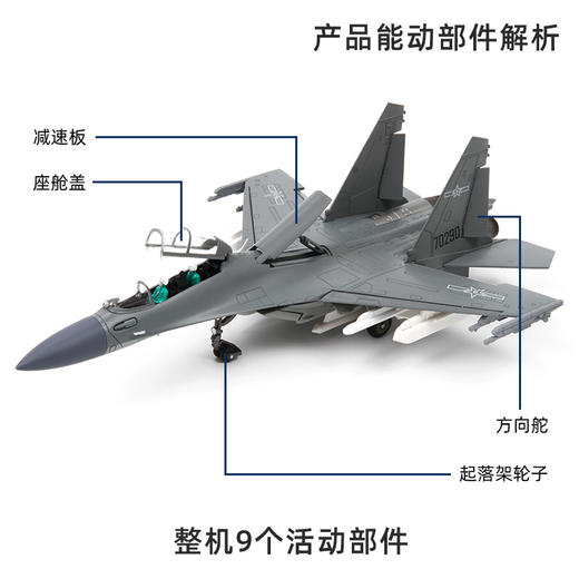 【中航工业官方正品-长春航展、九三阅兵纪念品】 特尔博1:72歼16战斗机模型丨合金仿真军事模型丨收藏精品丨送礼佳品丨家居摆件 商品图2