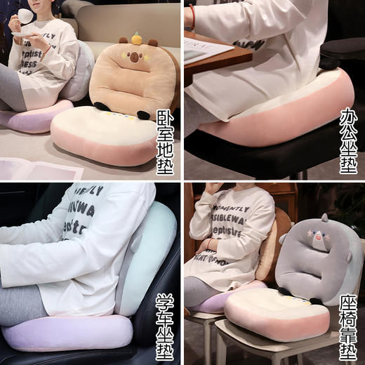 自然醒哈基米萌物学车坐垫学生增高考试科目二考驾照练车汽车开车加厚QYL 商品图5