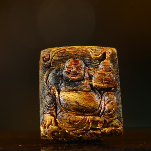 BC.BOG7.15-8   白棋沉水(弥勒佛)挂件，2.4g 商品图0