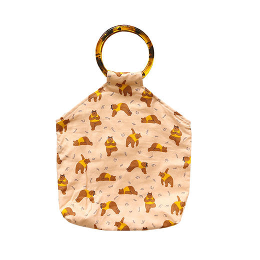 HUJI祤集Amber手提包插画可爱动物 商品图0