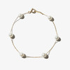 北京仓｜Mizuki-Floating-星环 六颗Akoya珍珠 大号 手链［美国设计师］ 商品缩略图0