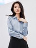 【新品推荐】吉妮品牌-021B仿真丝缎面长袖小衫-喜出 商品缩略图0