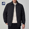 墨麦客男装新雪丽保暖翻领棉服男士2024冬季菱形格绗缝加厚外套男 商品缩略图1