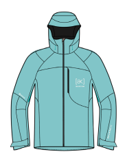 25/26BURTON雪服W AK GORE-TEX EMBARK JKT AQUA SPLASH