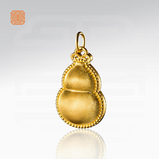 玺匠金铺《足金拉丝镂空葫芦》足金9999黄金吊坠 吉祥饰品挂件 商品图3