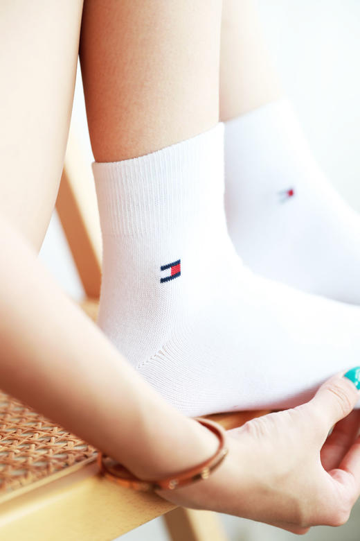 好爱好喜欢啊啊啊，全棉是真的好穿。小标印花基础短筒袜C071660 商品图8