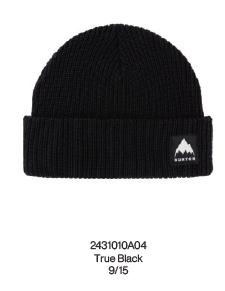 25/26BURTON帽子RECYCLED VT BEANIE TRUE BLACK 商品图0