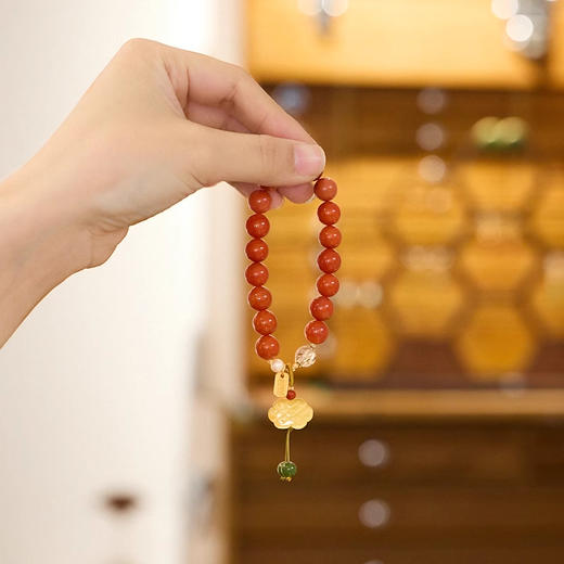 【普陀】天然南红玛瑙手串 可送人自用-普陀山发货 商品图3