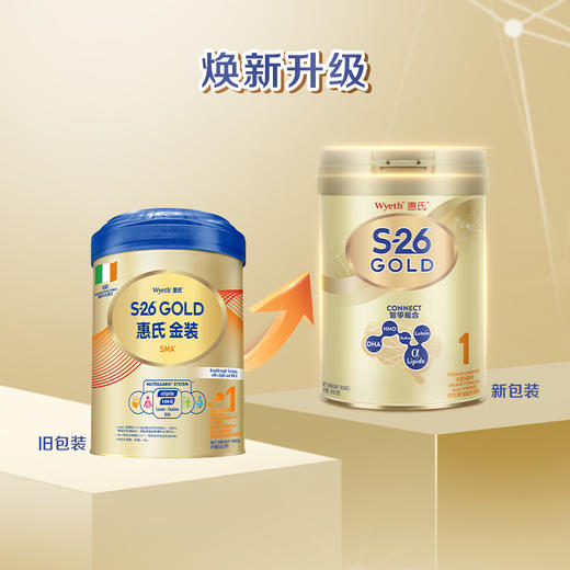 【新版】Wyeth惠氏S-26金装爱儿乐配方奶粉港版850g 1段0-6个月(效期2027年1月） 商品图1