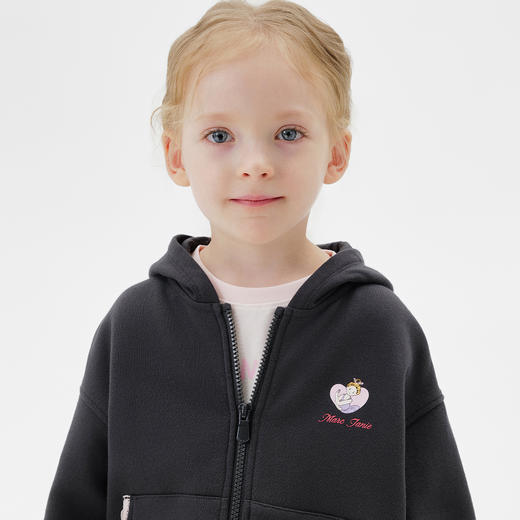 马克珍妮女童芭蕾女孩花边连帽外套宝宝卫衣2025年秋装新款551178 商品图3