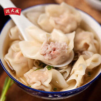 沈大成虾仁小馄饨2袋+鲜肉香菇小馄饨2袋552g48个早餐云吞 商品图0
