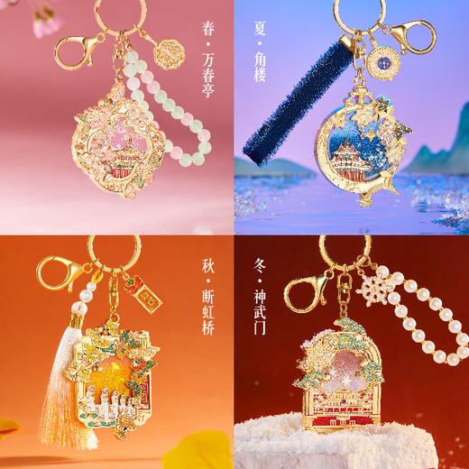 【故宫钥匙扣】丹辰溢彩故宫流沙钥匙扣博物馆文创纪念品伴手礼送朋友 商品图1