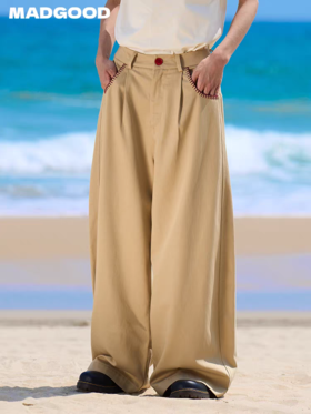 马得工地/MDGDKZ12003/口袋一字绣弯刀裤