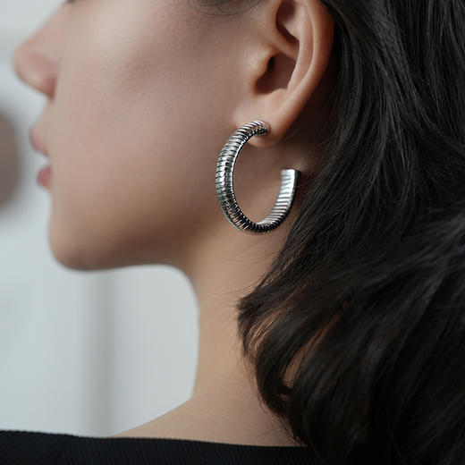 Ancient Rome古罗马时期 | 角斗士素金/银软耳环（大款） 商品图4