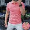 潮男欧货男装短袖Polo衫修身型时尚百搭男士上衣休闲夏季衣服    JYYP-G31#长城扁机 商品缩略图1