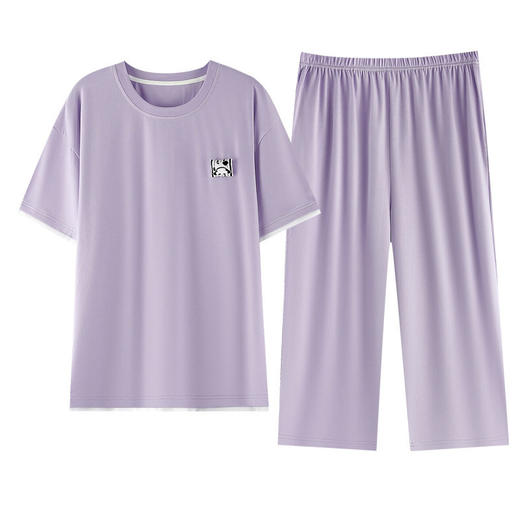 莫代尔睡衣女士短袖七分裤套装夏季凉爽时尚休闲学生可外穿家居服   JL-HYM4751/HYM4752/HYM4753/HYM4754/HYM4755 商品图4