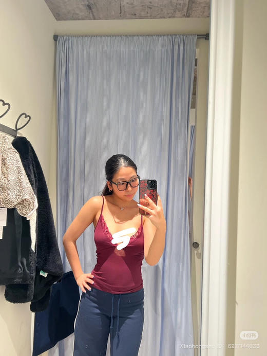 716-3 排他性独家圆正 skms 569 蕾丝吊带/短裤 家居休闲 套装 商品图3