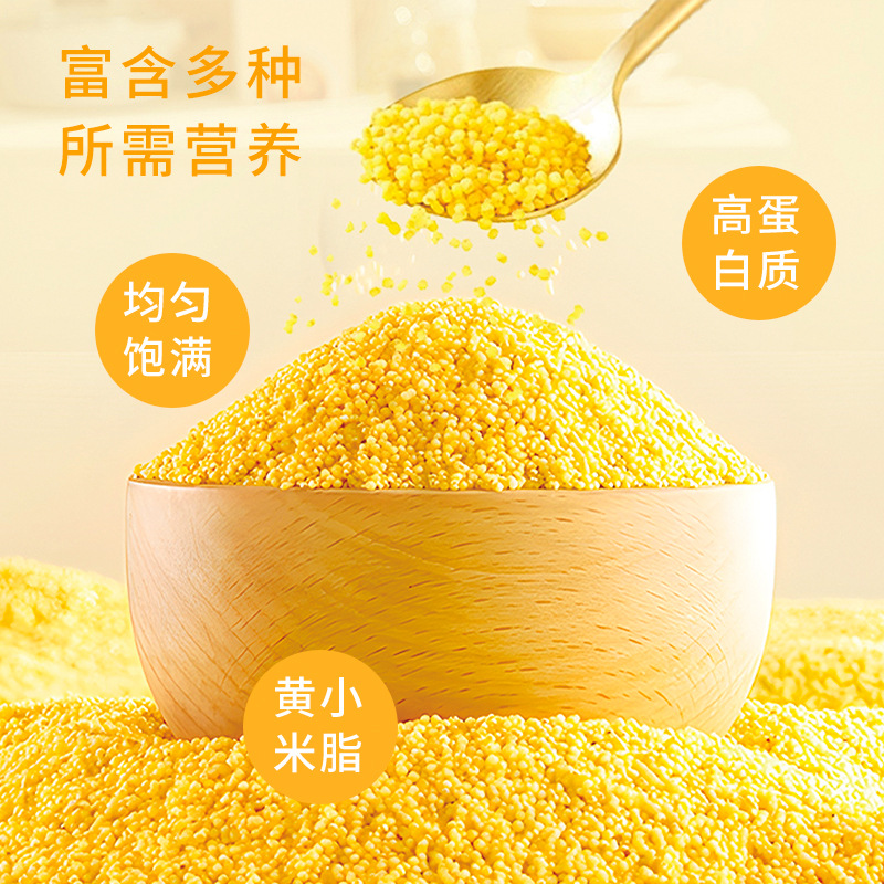  新货农家黄小米易煮易熟/黄润油亮/米油醇厚