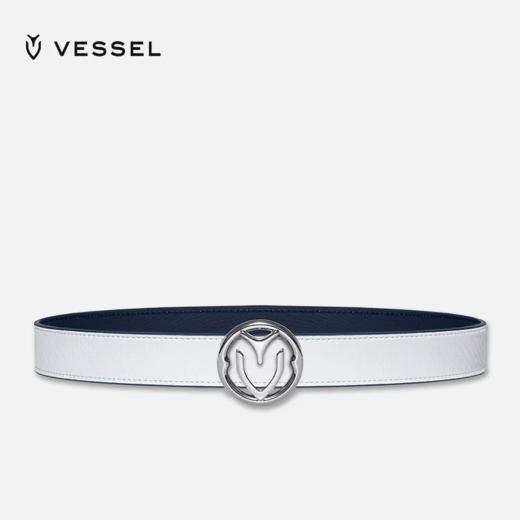 VESSEL新款高尔夫潮牌男女皮带圆形不锈钢皮带头正反双色可用皮带 BE01118  BE02118 商品图1