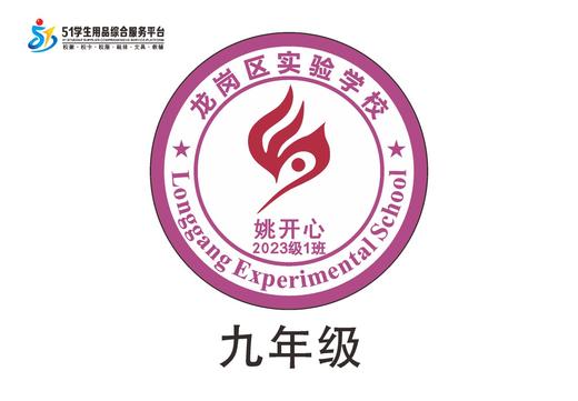 定制深圳市龙岗区实验学校熨烫校徽礼服布标姓名贴胸章缝制包邮51 商品图3