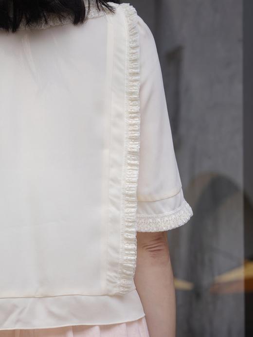 TYNVIE 荷叶边蕾丝衬衫 - 白色 商品图5