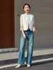 复古松弛感～浅蓝高腰喇叭牛仔裤 宽松阔腿 2025 新款女裤 商品缩略图1