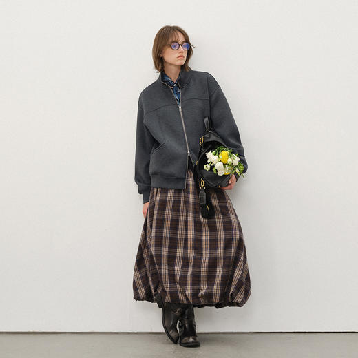 714street美式短廓版型拼接卫衣男2025秋冬新款宽松立领夹克外套 商品图3