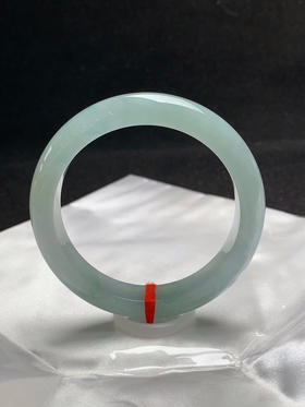 620508，57圈口，冰晴正圈平安镯，晴水底色，细腻