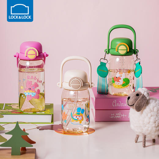 乐扣乐扣吸管水杯PPSU塑料儿童大容量水壶yc0309040 商品图0