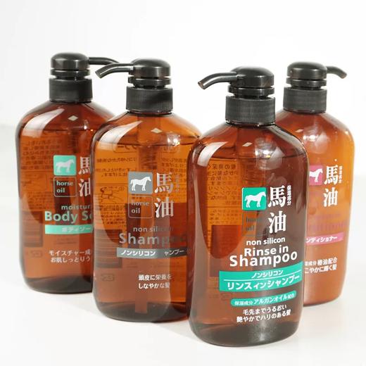 日本原装进口马油洗护二合一洗发水沐浴露护发素滋润肌肤清爽头发600ml 商品图11